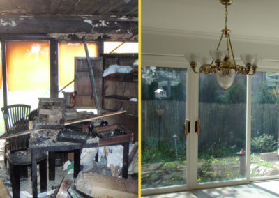 sun room fire repair