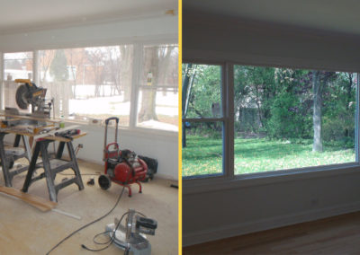 living room fire repair