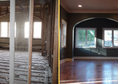 dining room fire repair